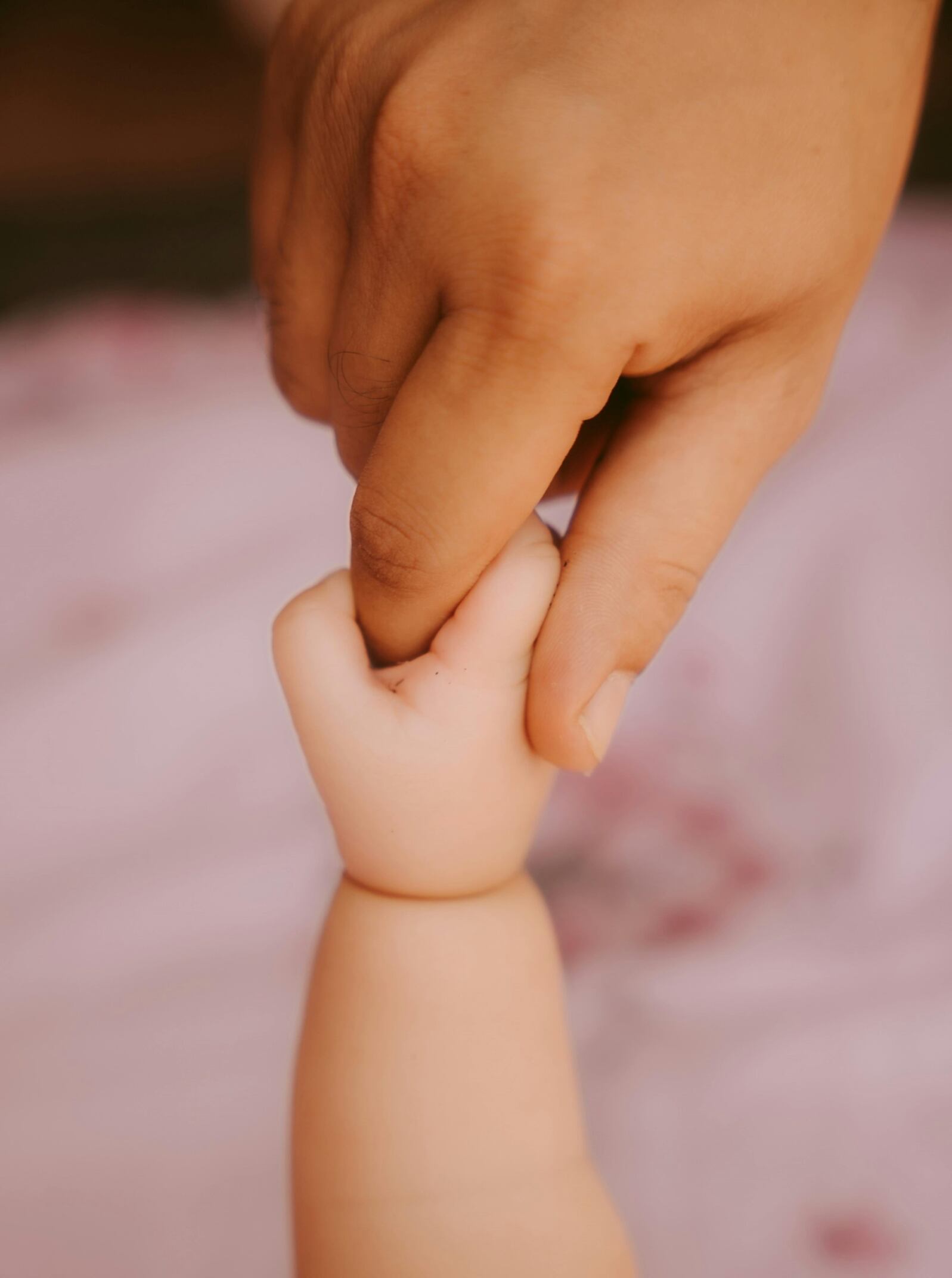 Graphic illustrating early brain development or nurturing infant care